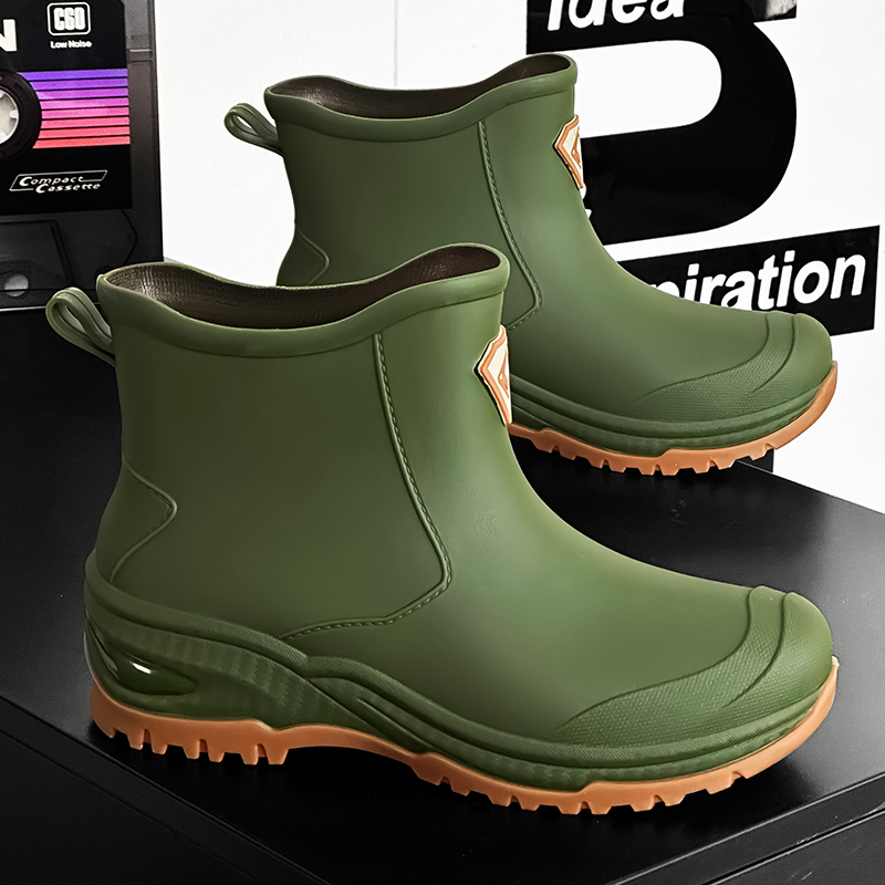 Fishing Waders - メンズレインブーツ アウトドア耐摩耗性 登山 釣り用 滑り止め ショート丈