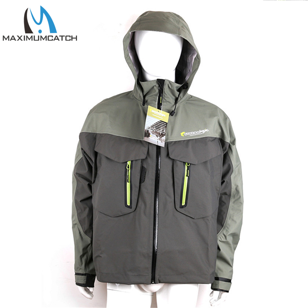 Fishing Jacket Waterproof - Maximumcatch 防水 & 通気性フライフィッシングウェーディングジャケット - アウトドアウェーダーコート男性用サイズ
