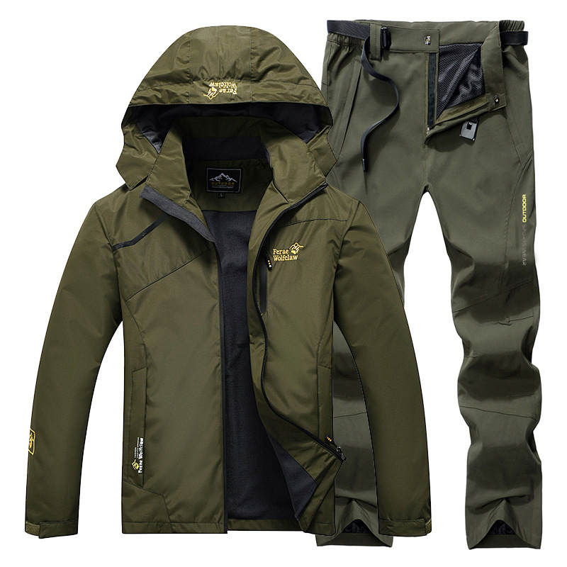 防水釣りスーツ通気性耐久性のあるフード付きジャケット釣りウェ - Fishing Rain Suit のレビューと価格